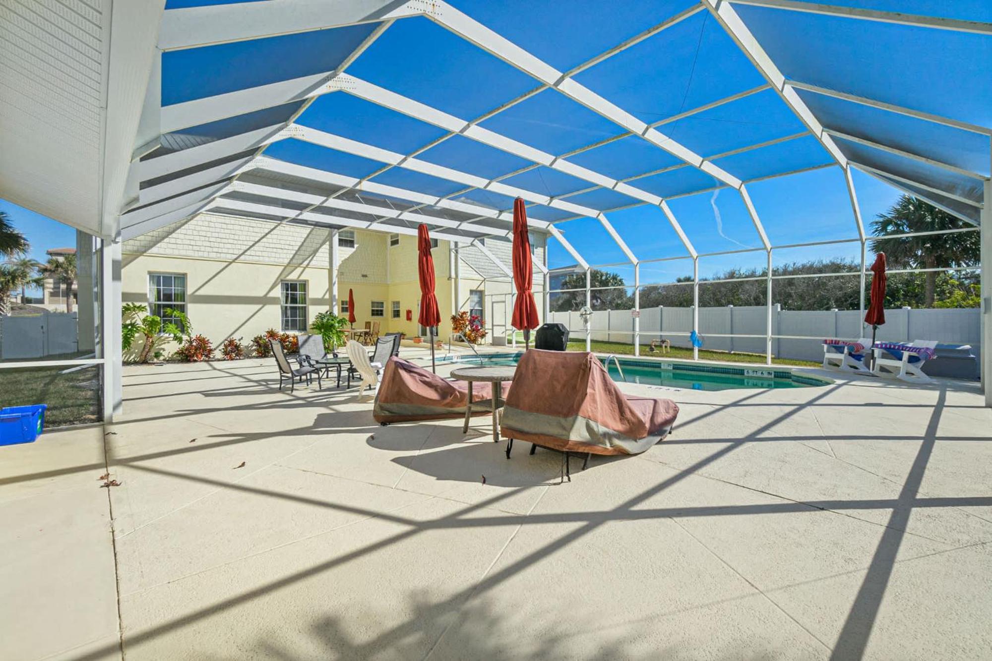 Flagler Beach Bed And Breakfast Pool Bbq Suite Exterior photo