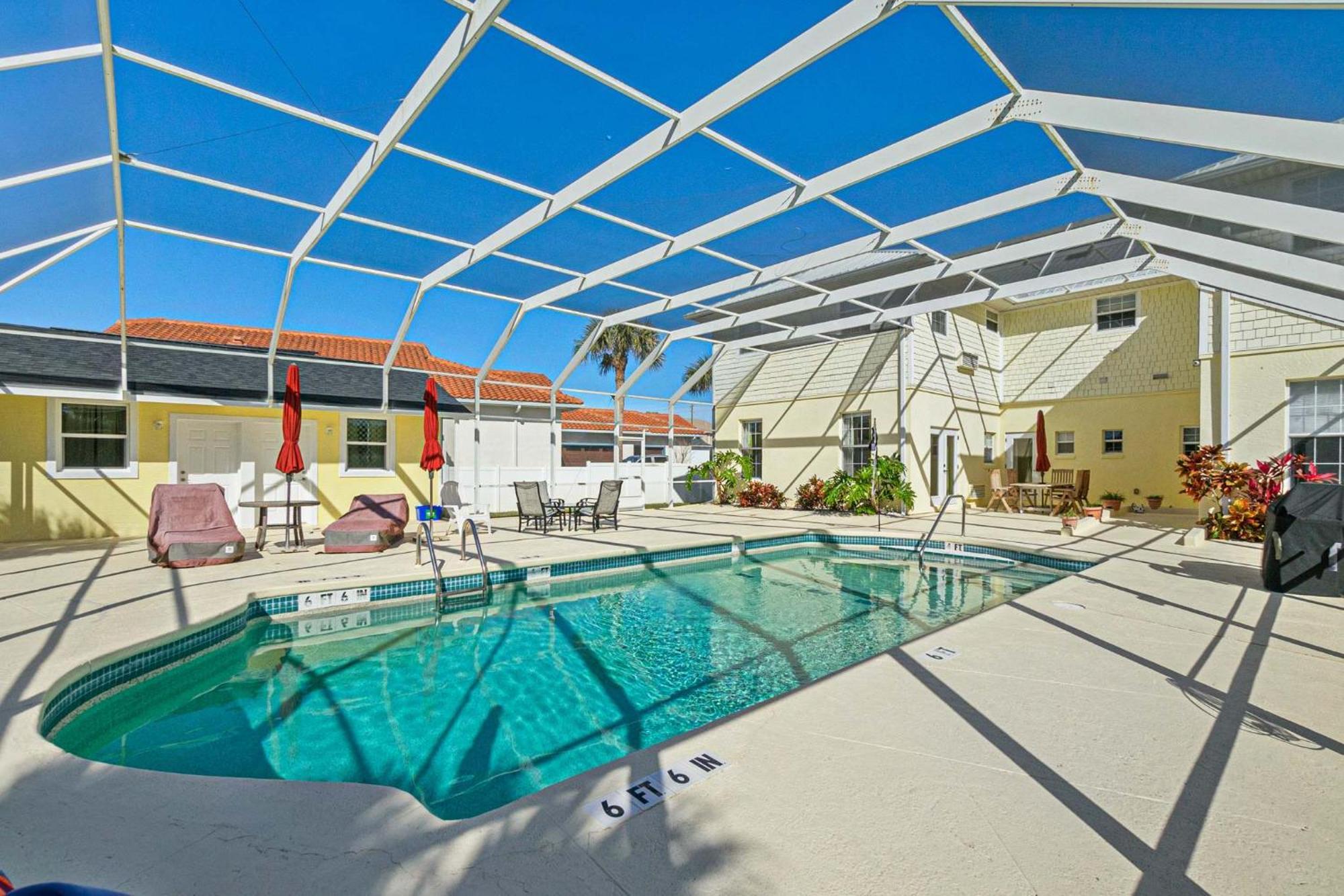 Flagler Beach Bed And Breakfast Pool Bbq Suite Exterior photo