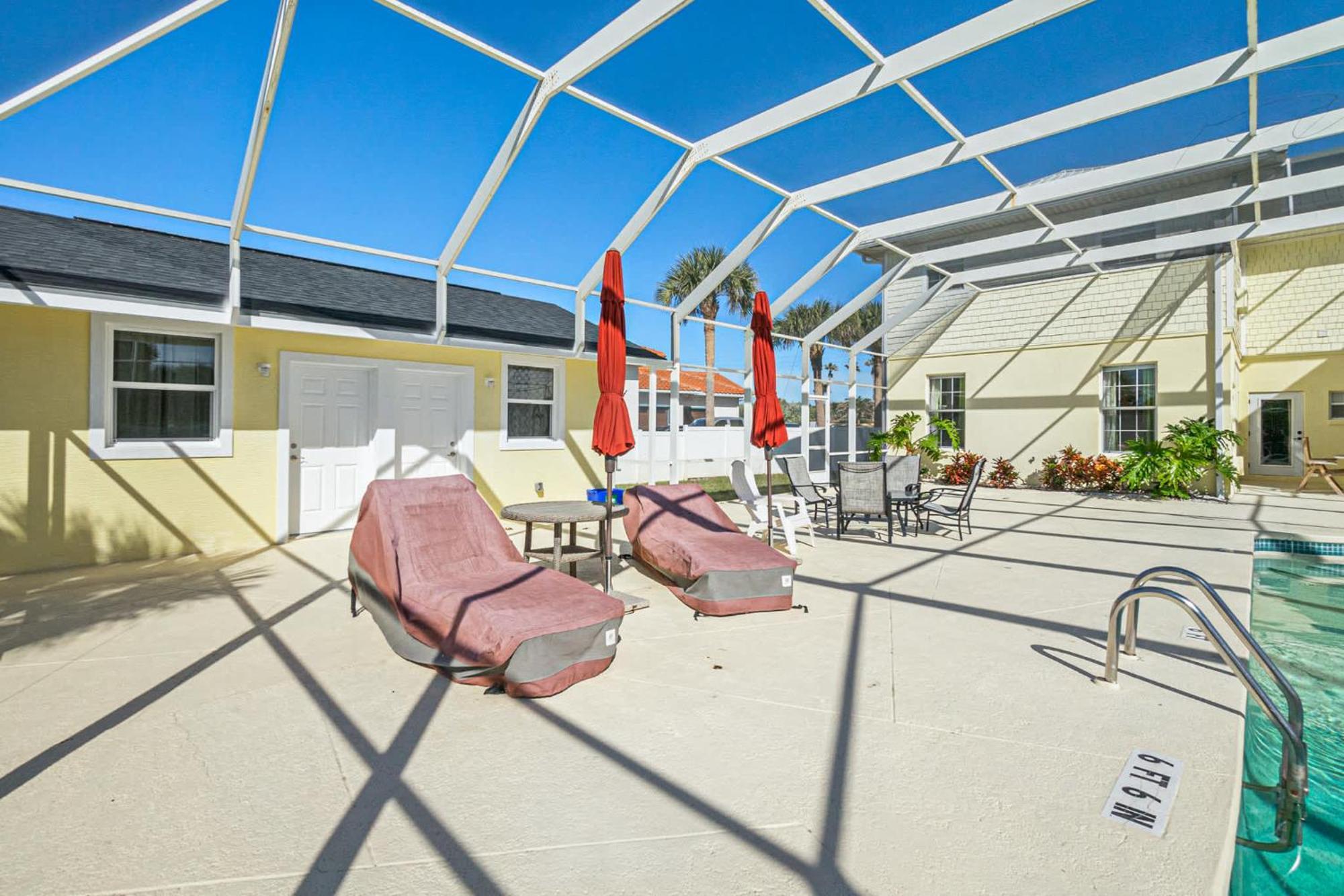 Flagler Beach Bed And Breakfast Pool Bbq Suite Exterior photo