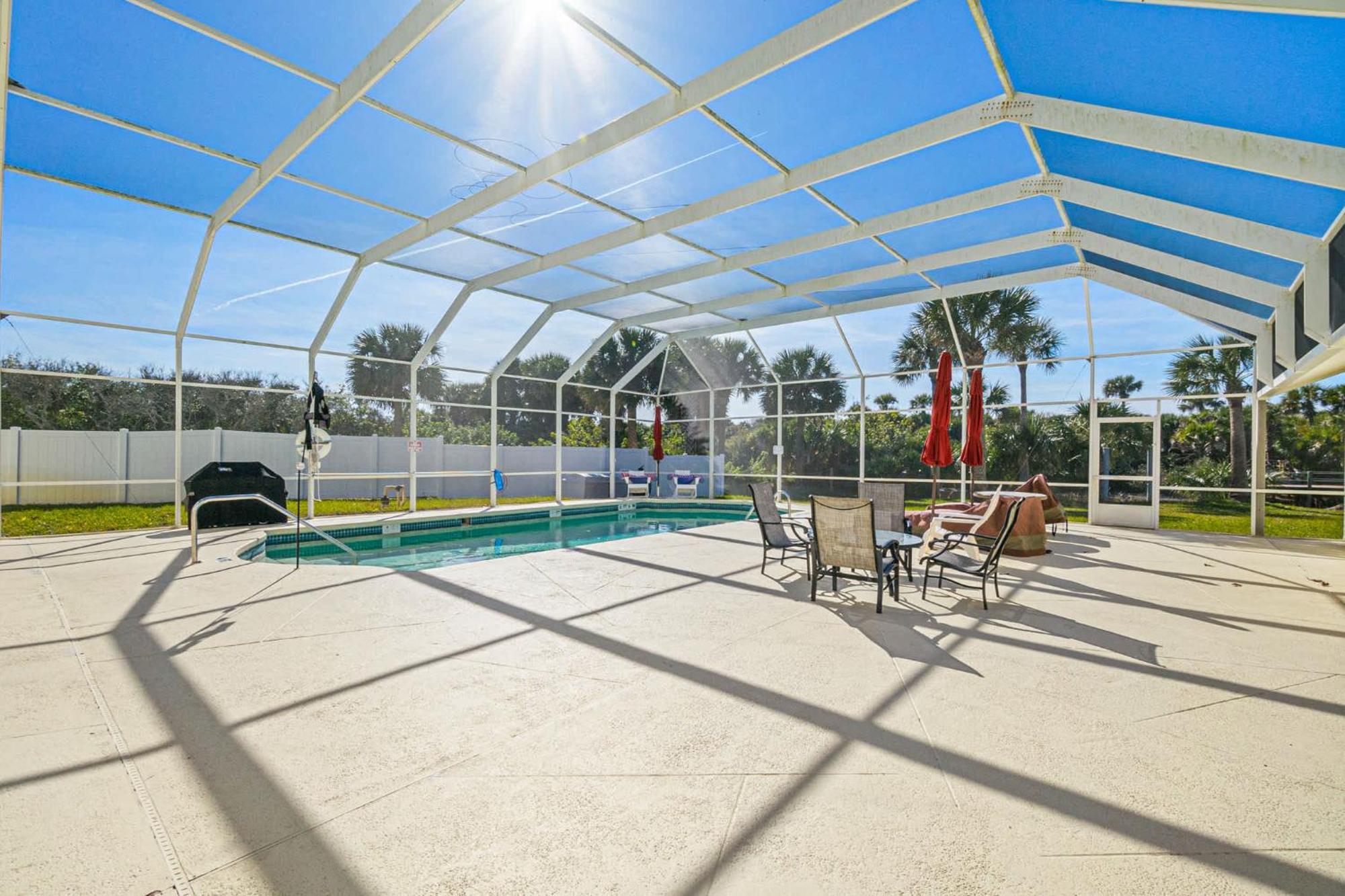 Flagler Beach Bed And Breakfast Pool Bbq Suite Exterior photo