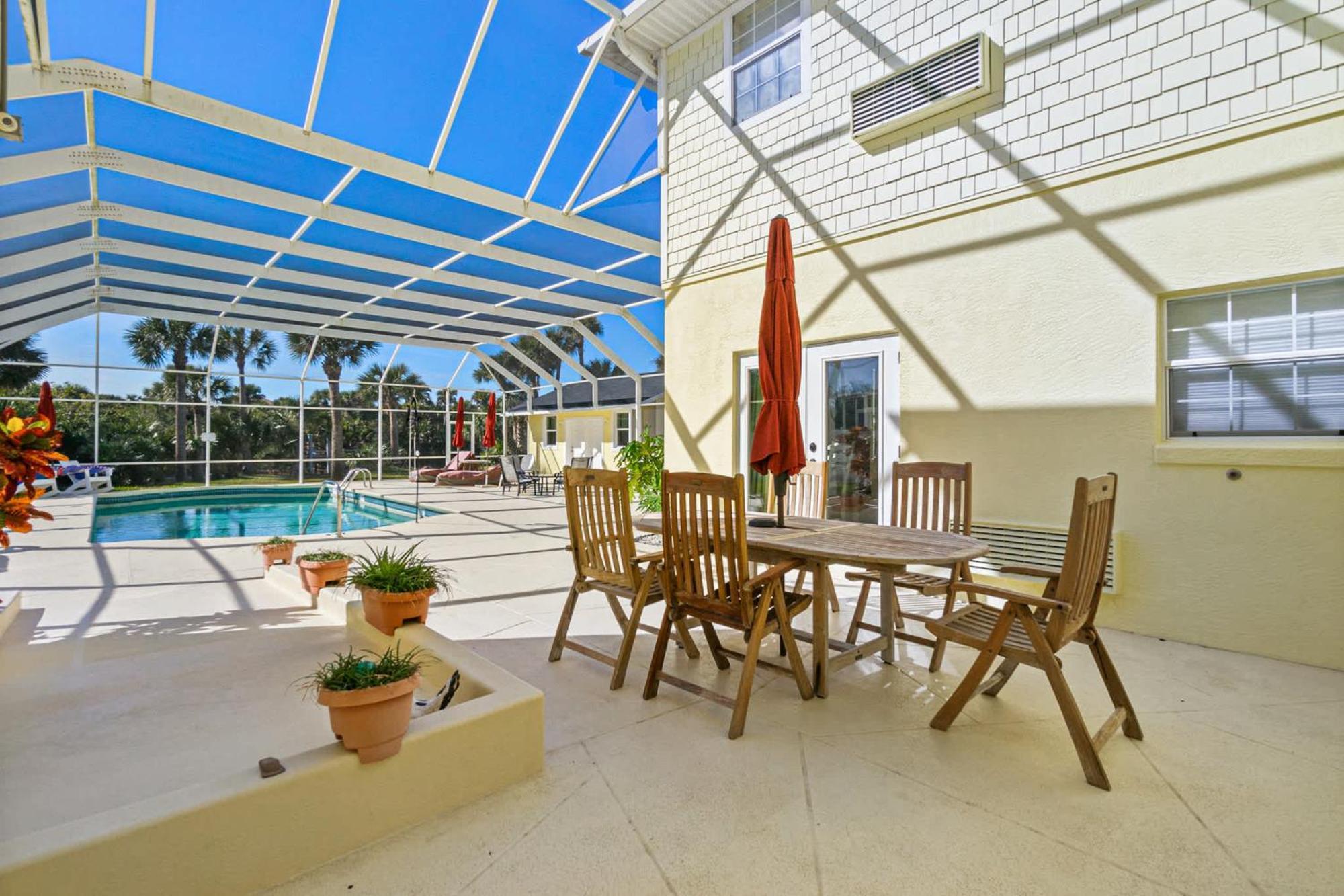 Flagler Beach Bed And Breakfast Pool Bbq Suite Exterior photo