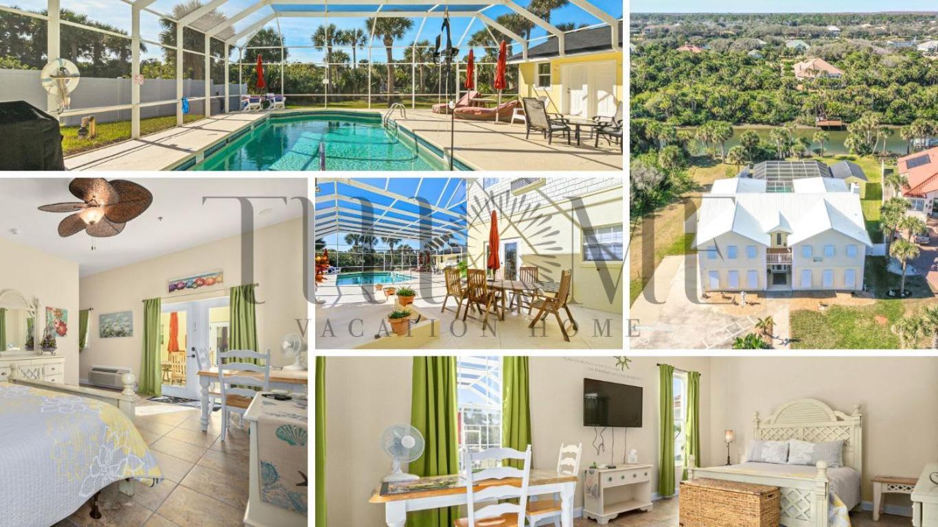 Flagler Beach Bed And Breakfast Pool Bbq Suite Exterior photo
