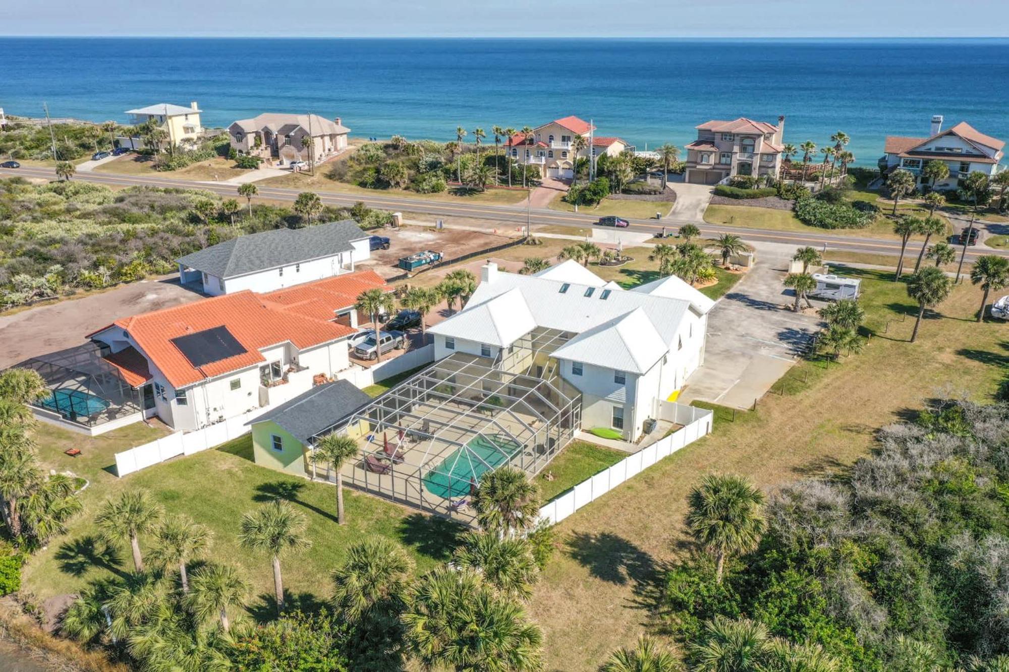 Flagler Beach Bed And Breakfast Pool Bbq Suite Exterior photo