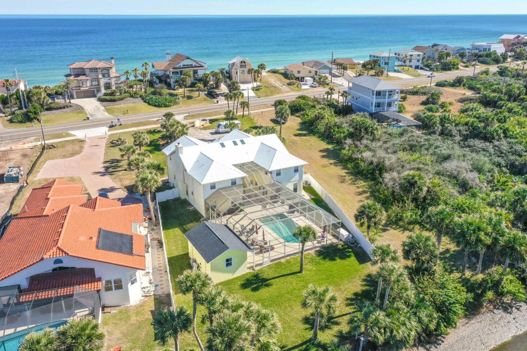 Flagler Beach Bed And Breakfast Pool Bbq Suite Exterior photo