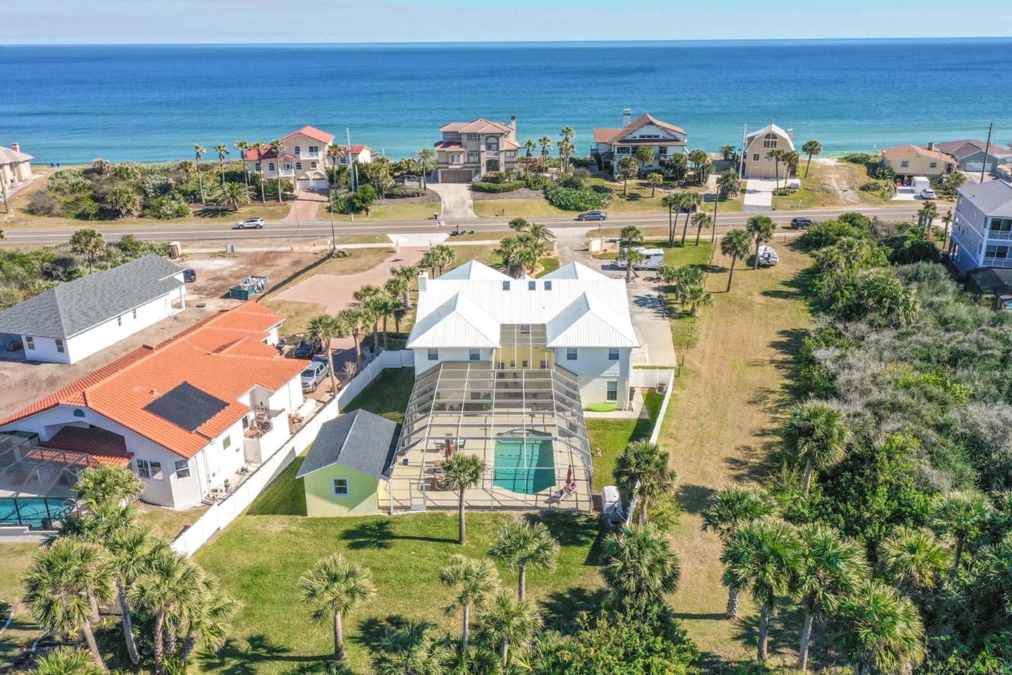 Flagler Beach Bed And Breakfast Pool Bbq Suite Exterior photo